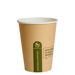 Takeaway Coffee Cup Biodegradable & Compostable Single Wall Kraft 12 oz
