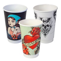 Paper Coffee Cup Core Aqueous Double Wall Ink Series 16 OZ