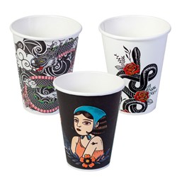 Paper Coffee Cup Core Aqueous Single Wall Ink Series 12 OZ