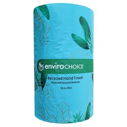 Paper Hand Towel Roll Recycled White 180mm x 80m