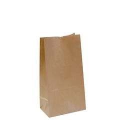 Paper Bag Self Opening Satchels Takeaway Food Brown No 12