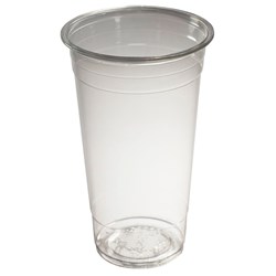 Plastic Cup Recycled PET Clear 20 oz/ 570ml
