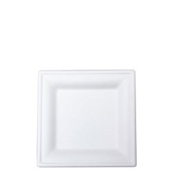 Plate Square Natural Fibre Natural 160mm
