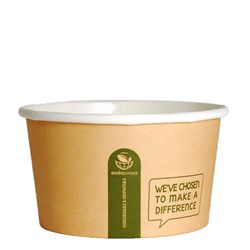 Soup Bowl Heavy board Round PLA Kraft 12 oz