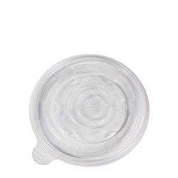 Lid PP Flat To Suit Soup Bowl 10/12/16/24oz Transparent 115mm