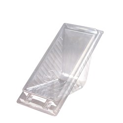 Sandwich Wedge Recycled Pet Clear Extra Large