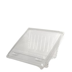 Sandwich Wedge Recycled PET 4 Point Quarters Clam Clear 