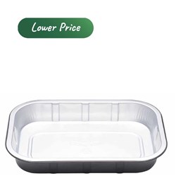 Foil Container Uncoated Smooth Wall 750ml BLACK