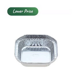 Foil Container Square Sweet Dish Shallow