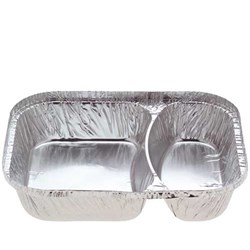 Foil Container Deep 2 Compartment 