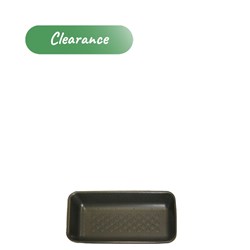 Food Tray Open Cell Black 11x5 Inch