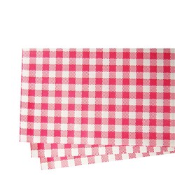 Greaseproof Paper Gingham Red 320X200mm