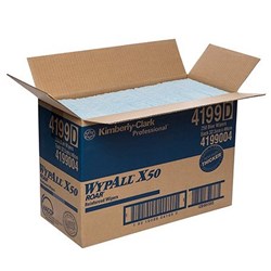 Wipers Wypall Single sheet x50 Blue 325x490mm  (250 Wipers)
