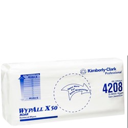 Wipes Kimberley Clark Single Use White 240x420mm 75 pack