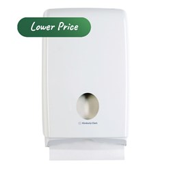 Hand Towel Dispenser Aquarius Compact White 