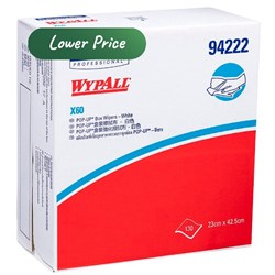 Wipers Wypall Pop Up Box White x 60 230X425mm 130 pack