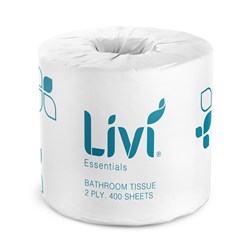 Toilet Roll 2 Ply 400 Sheets White 