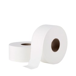 Toilet Tissue Essentials 2 Ply Roll Jumbo White 300m