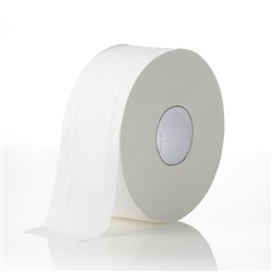 Toilet Tissue Essentials 1 Ply Roll Jumbo White 600m