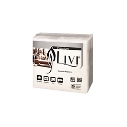 Napkins Premium 2 Ply Qtr Fold White Cocktail 230X230mm