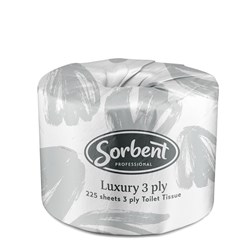 Toilet Tissue Sorbent Luxury 3Ply 225S