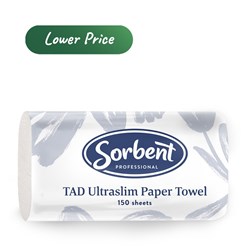 Paper Hand Towel Sorbent Professional Tad Ultra Slim 1Ply 