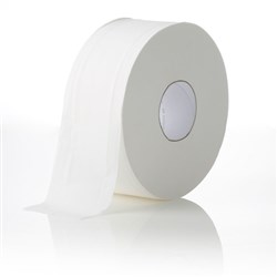 Toilet Tissue Basics 1 Ply Roll Basics Jumbo White 500m