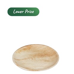Plate Round Flat Palm Leaf 200mm