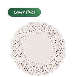 Doyley Paper Lace Round White 6.5 Inch