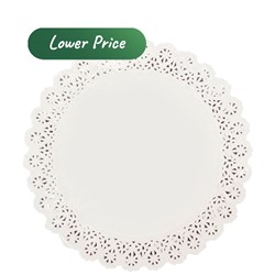 Doyley Paper Lace Round White 9 Inch