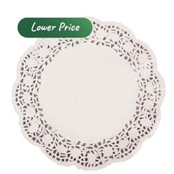 Doyley Paper Lace Round White 10.5 Inch