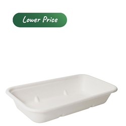 Container Natural Fibre Rectangular White 750ml