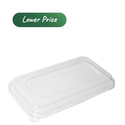 Lid PET To Suit Natural Fibre 750/1000ml Containers Clear 