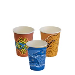 Paper Coffee Cup Core Aqueous Lined Single Wall Keip Series Plastic Free Packing 8 Oz Super