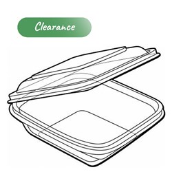 Food Bowl Square Dome Lid 750ml