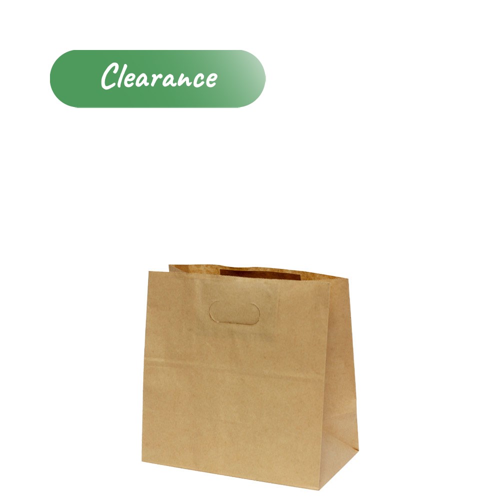 Paper Carry Bags Paper Carry Bag Die Cut Handle Kraft Brown