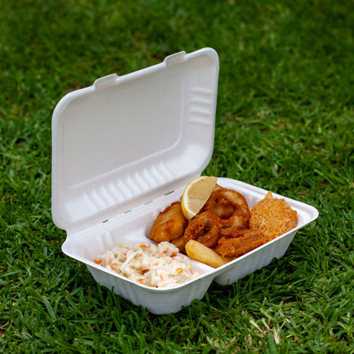 Natural Fibre Clam Containers